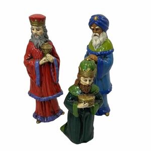 Wisemen Nativity Christmas Figurines Vintage RB Japan 10" Tall